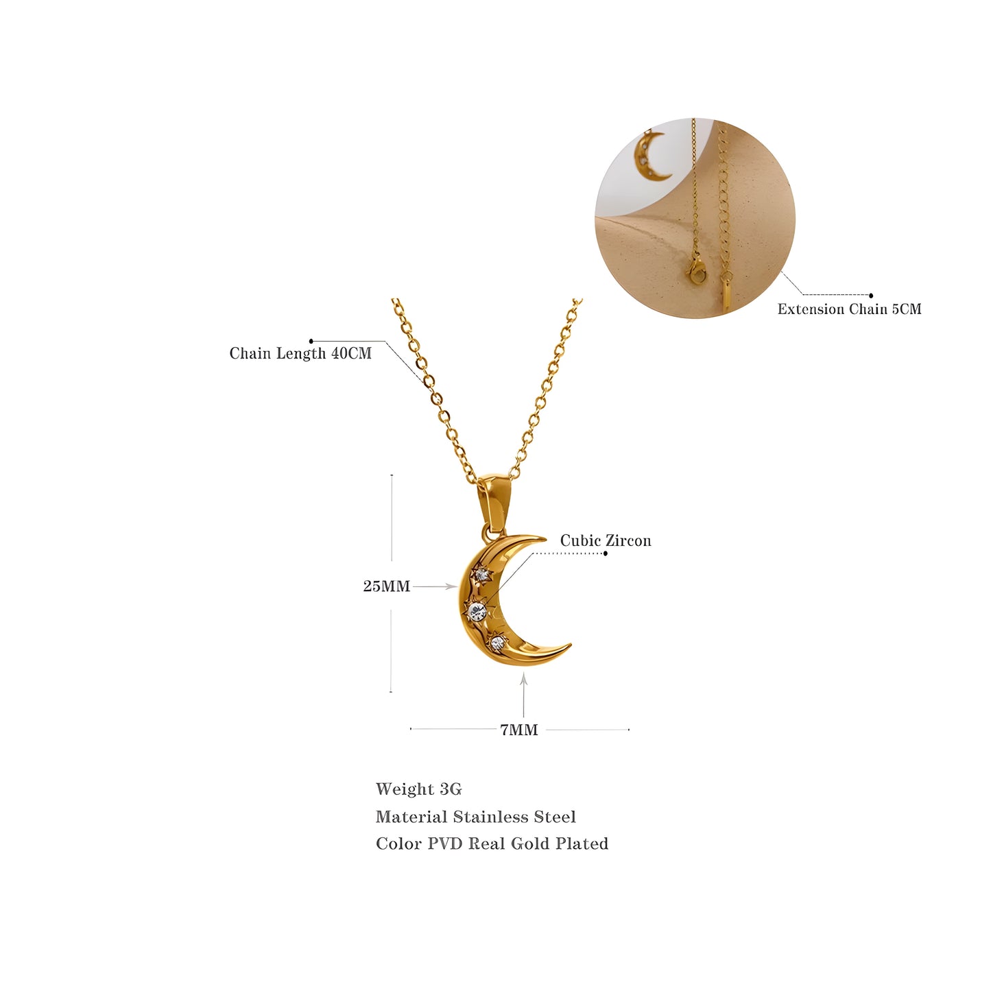 COLLAR BEHI LOVE MOON