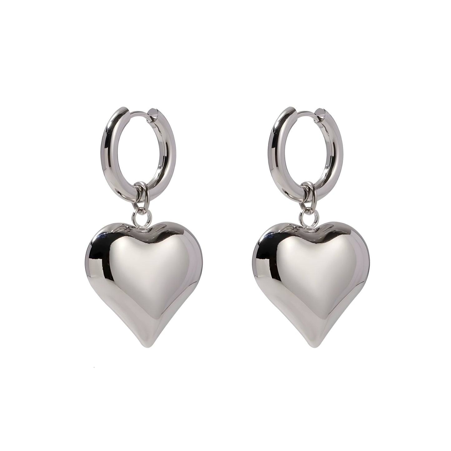 EMMA HEART HOOP EARRING ARR