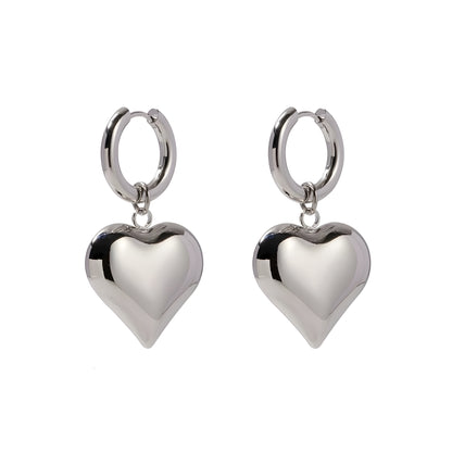 EMMA HEART HOOP EARRING ARR