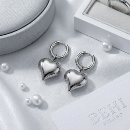 EMMA HEART HOOP EARRING ARR