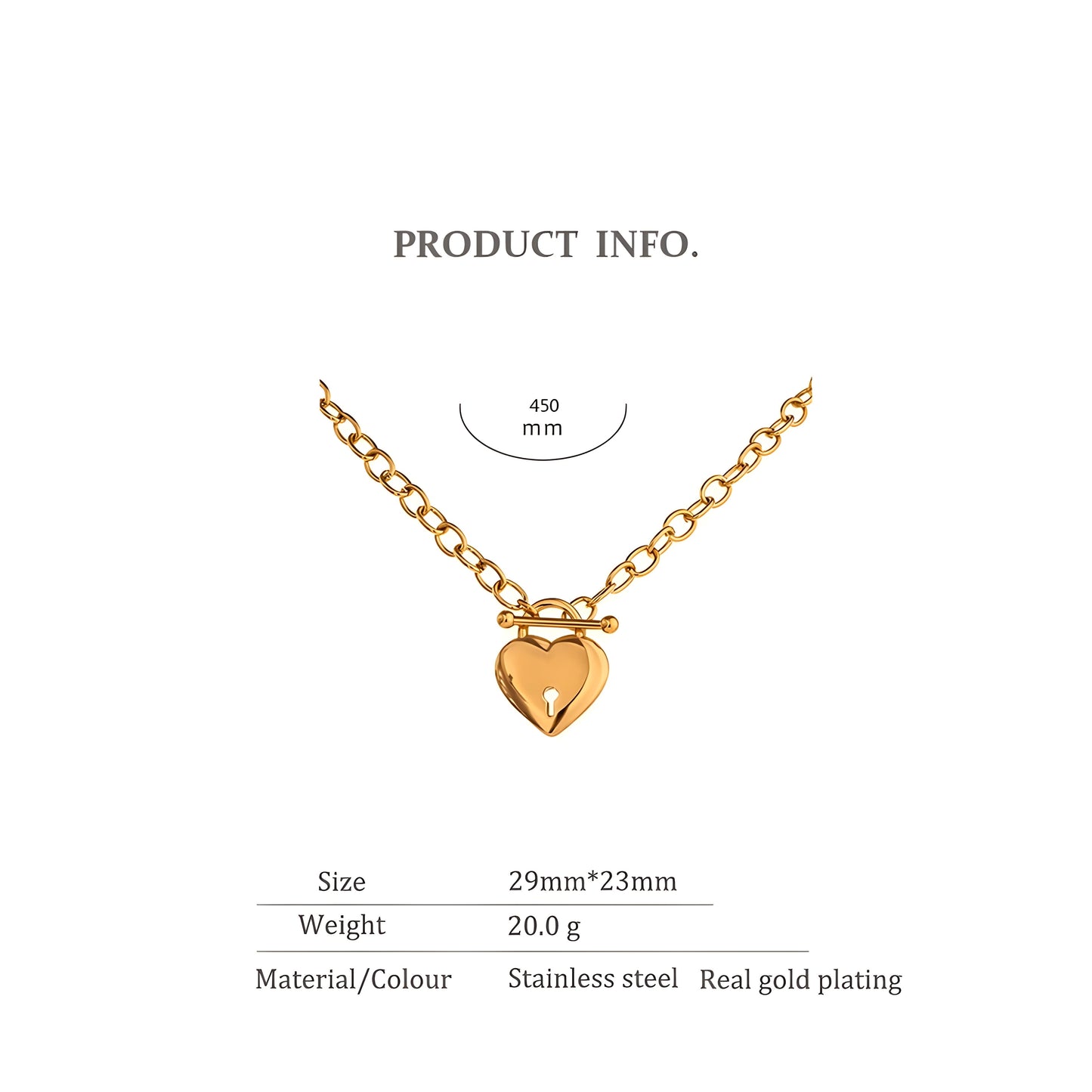 COLLAR BEHI LOVE LOCK