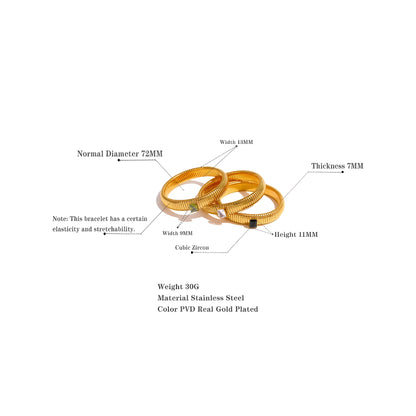 BEHI MILANO Beatriz Bracelet — technical sizing diagram showing 72mm diameter, 13mm width, 7mm thickness, and 30g weight