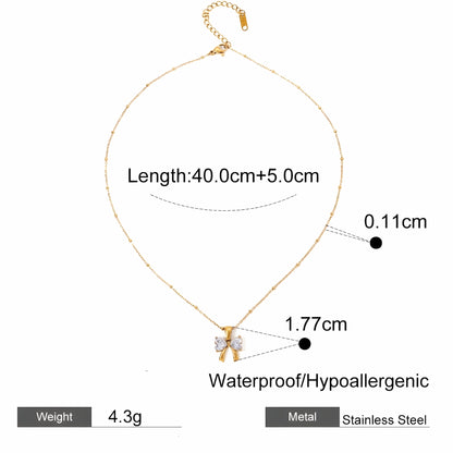 BEHI MILANO Dalia Necklace technical diagram showing 40+5cm length, 1.77cm pendant, 0.11cm chain, and 4.3g weight