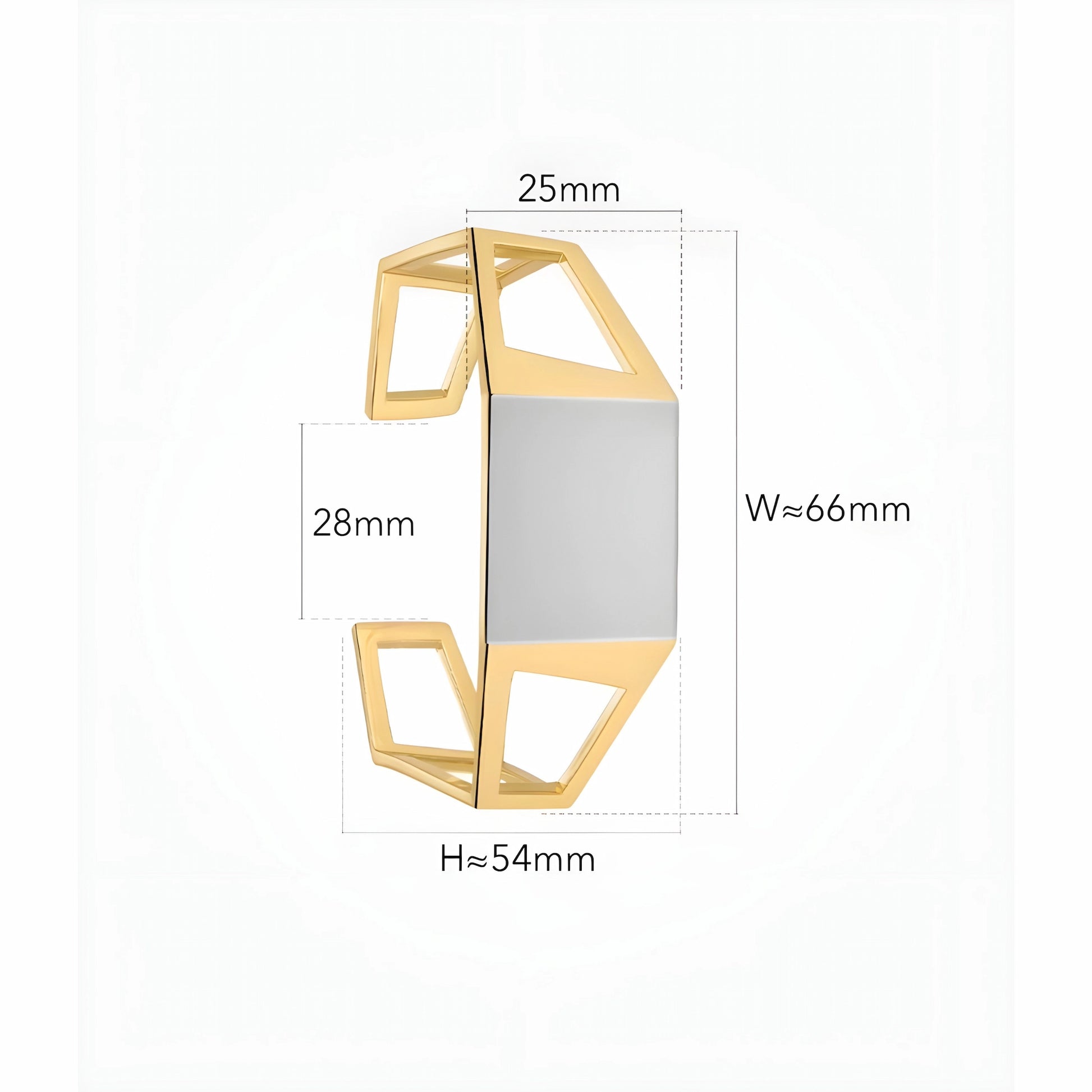 BEHI MILANO Dimitra Bracelet schematic highlighting lead-free and hypoallergenic materials