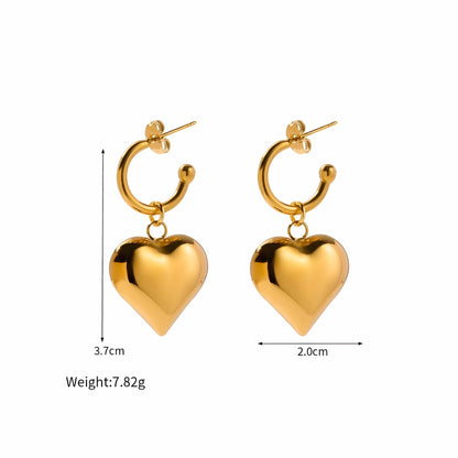 BEHI MILANO Emma Earrings technical diagram showing 3.7cm height, 2.0cm width, and 7.82g weight