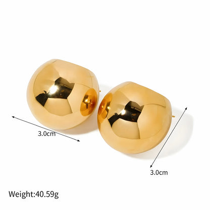 BEHI MILANO Erika Earrings technical diagram showing 3.0cm diameter and 40.59g weight