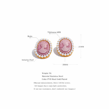 BEHI MILANO Lady Earrings technical diagram showing 25mm height, 20mm width, 6mm thickness, and 7g weight